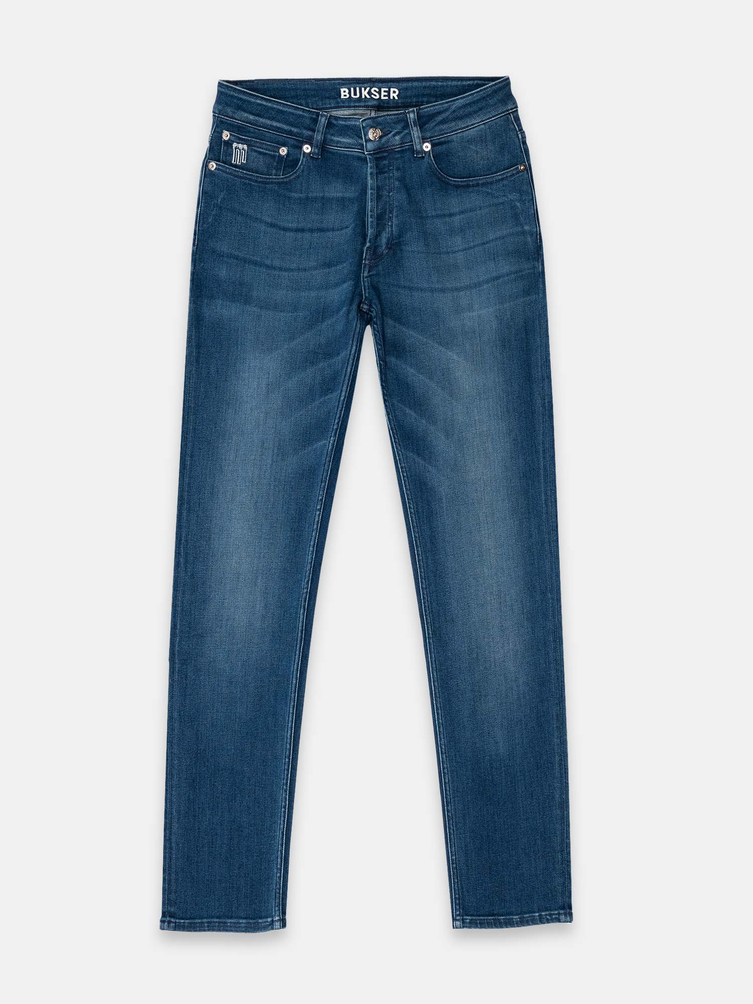 Vooraanzicht nino slim fit dark blue spijkerbroek