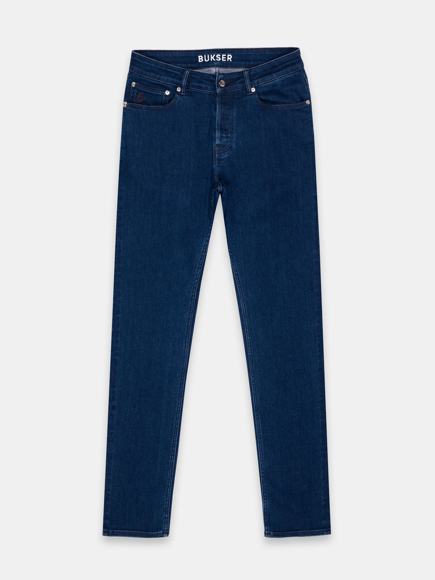 Vooraanzicht Mork indigo slim fit jeans