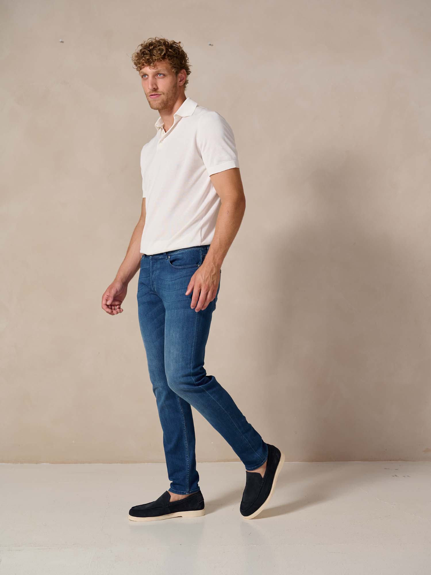 Bukser Jeans | Slim Fit Spijkerbroek | Nino Dark Blue - Bukser Jeans