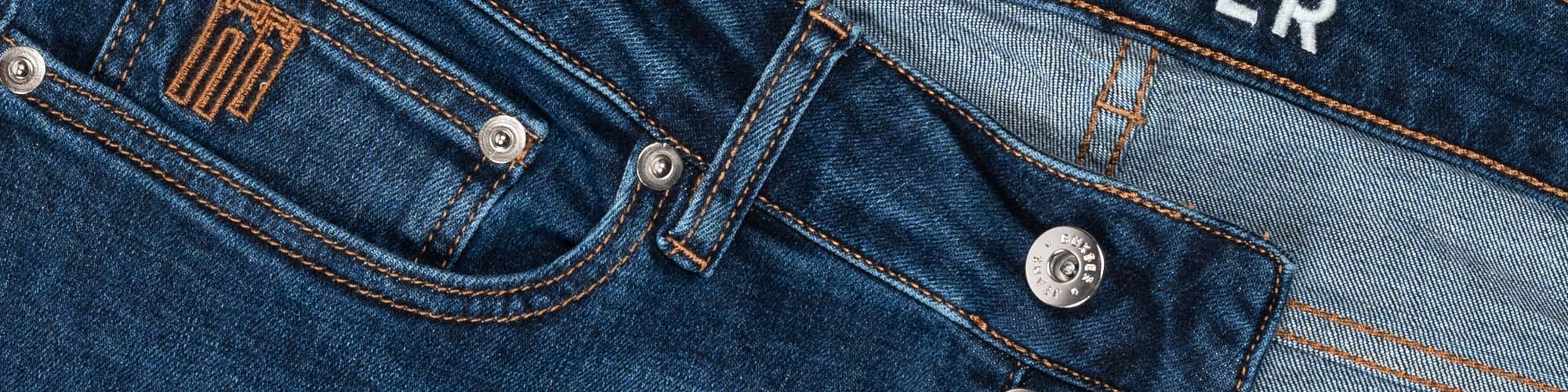 Donkerblauwe spijkerbroek