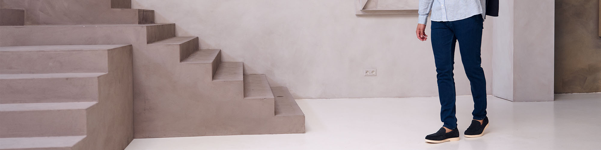 Donkerblauwe spijkerbroek 