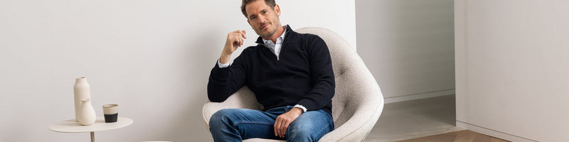 Blauwe casual chic spijkerbroek