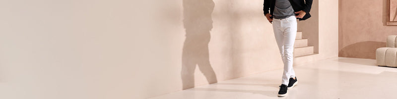 Witte heren jeans van Bukser
