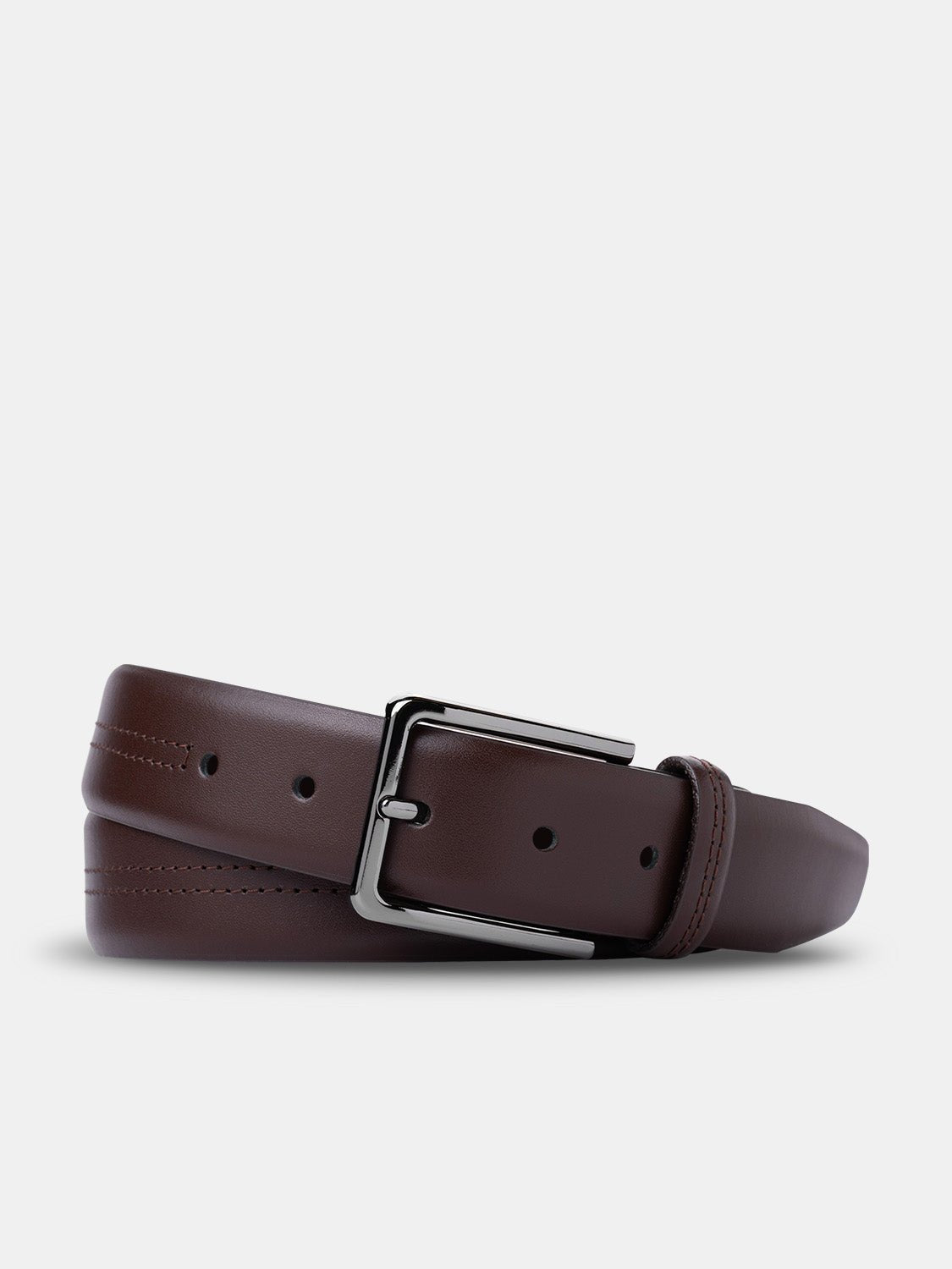 Bukser Jeans | Leren riem – Bruin - Bukser Jeans