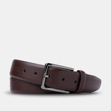 Bukser Jeans | Leren riem – Bruin - Bukser Jeans