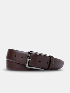 Bukser Jeans | Leren riem – Bruin - Bukser Jeans