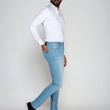 Bukser Jeans | Slim Fit Spijkerbroek | Nino Light Blue