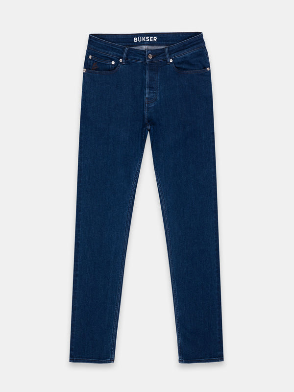 Vooraanzicht Mork indigo slim fit jeans