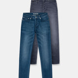 Bukser Jeans | Slim Fit | Nino Dark Blue + Grey - Bukser Jeans