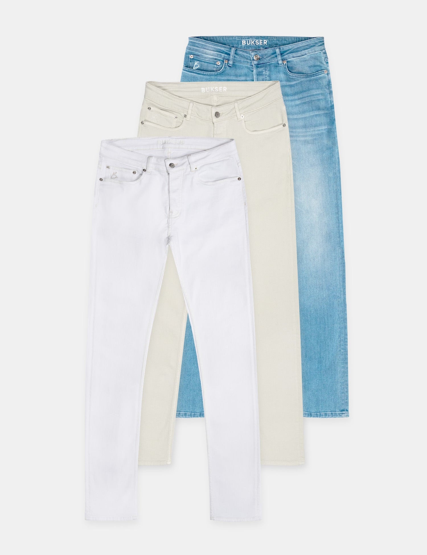 Bukser Jeans | Slim Fit | Nino Isfjord + Lysand + Light Blue - Bukser Jeans