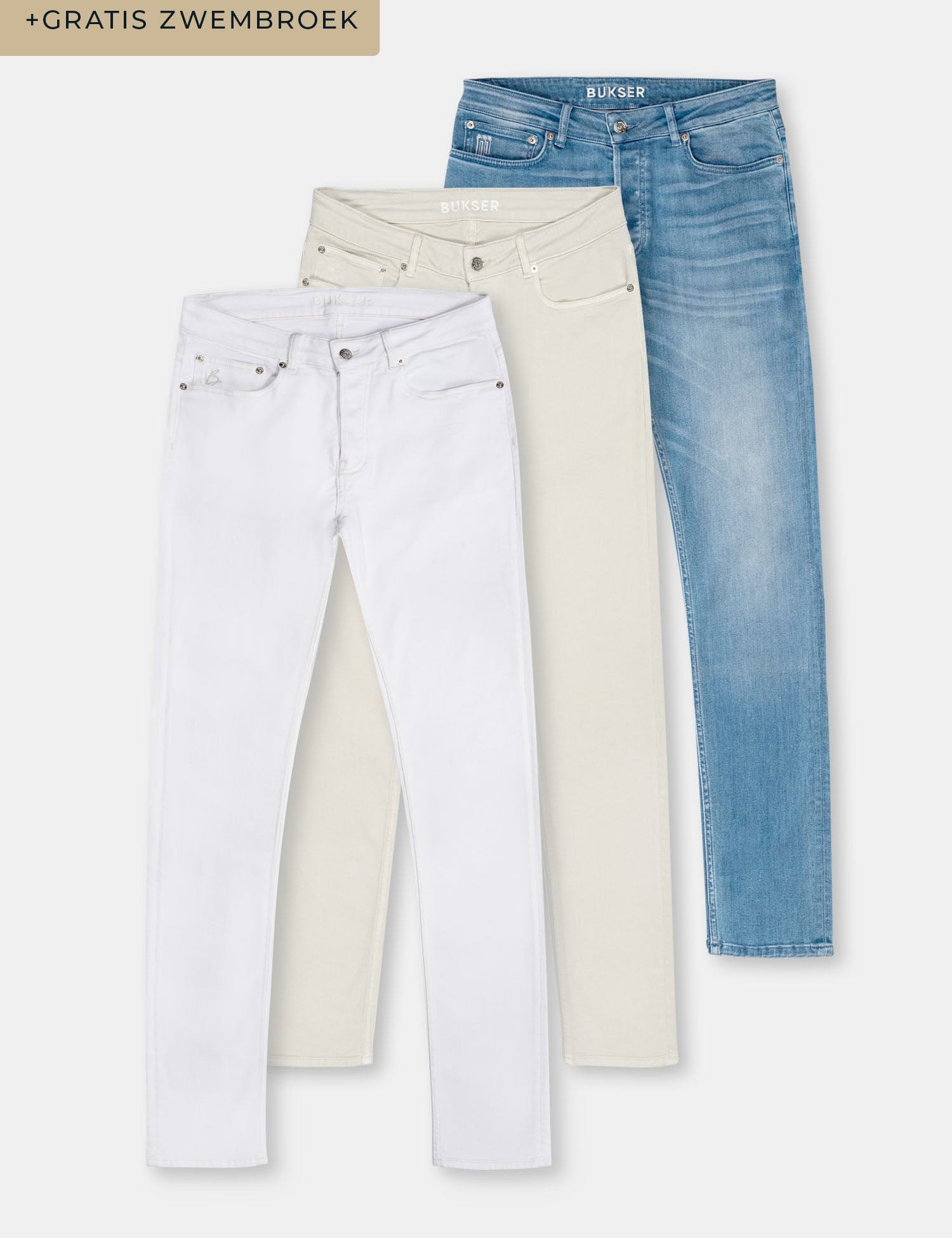 Bukser Jeans | Slim Fit | Nino Isfjord + Lysand + Light Blue - Bukser Jeans