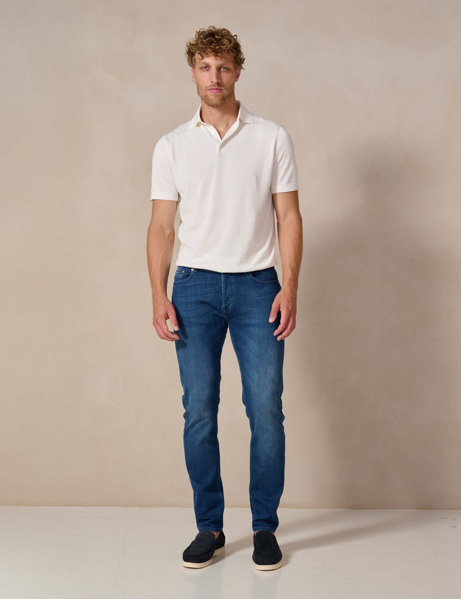 Bukser Jeans | Slim Fit Spijkerbroek | Nino Dark Blue - Bukser Jeans