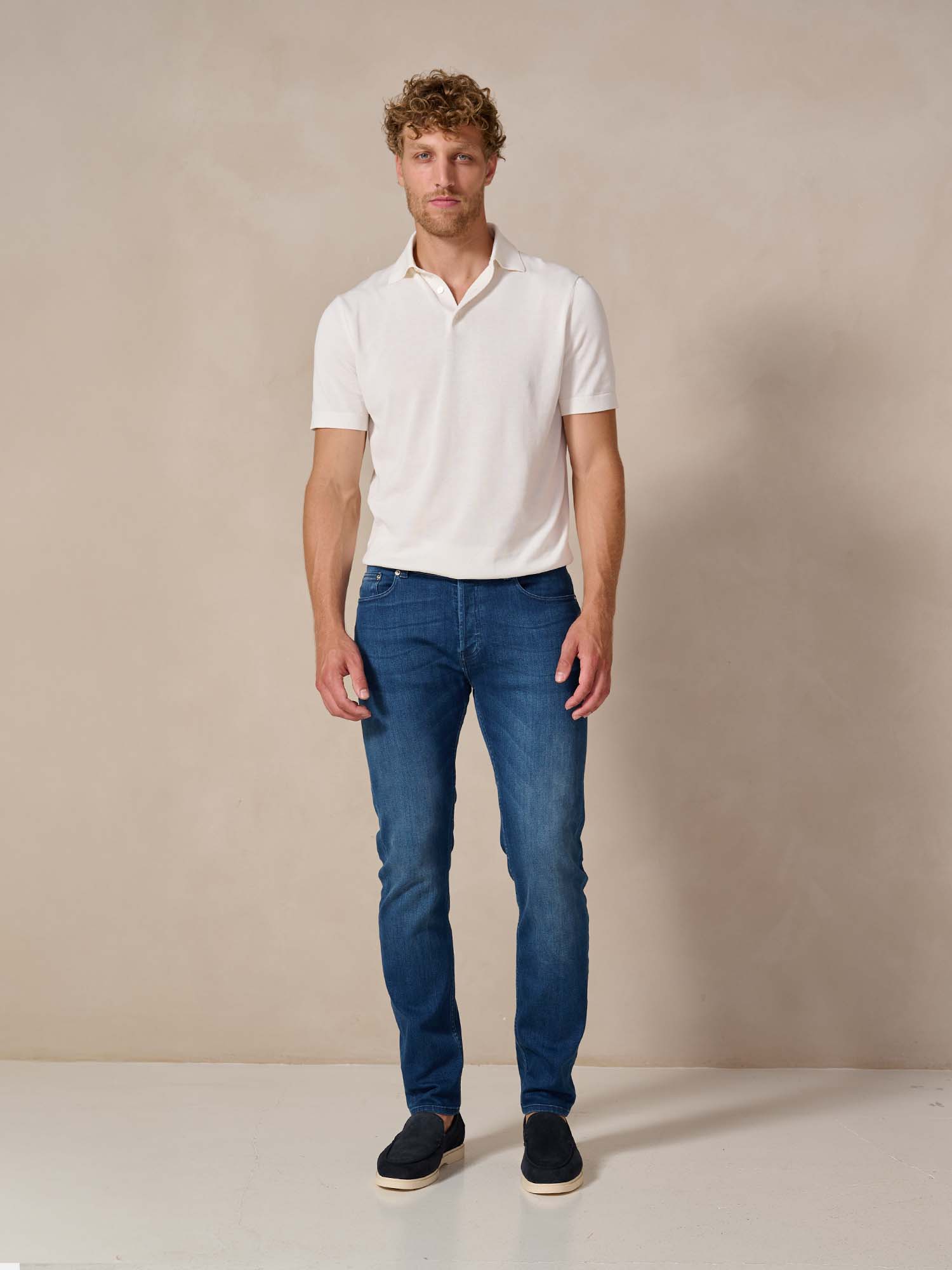 Bukser Jeans | Slim Fit Spijkerbroek | Nino Dark Blue - Bukser Jeans