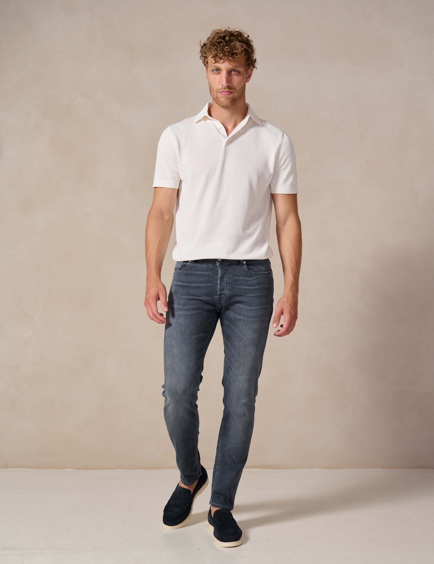 Bukser Jeans | Slim Fit Spijkerbroek | Nino Grey - Bukser Jeans