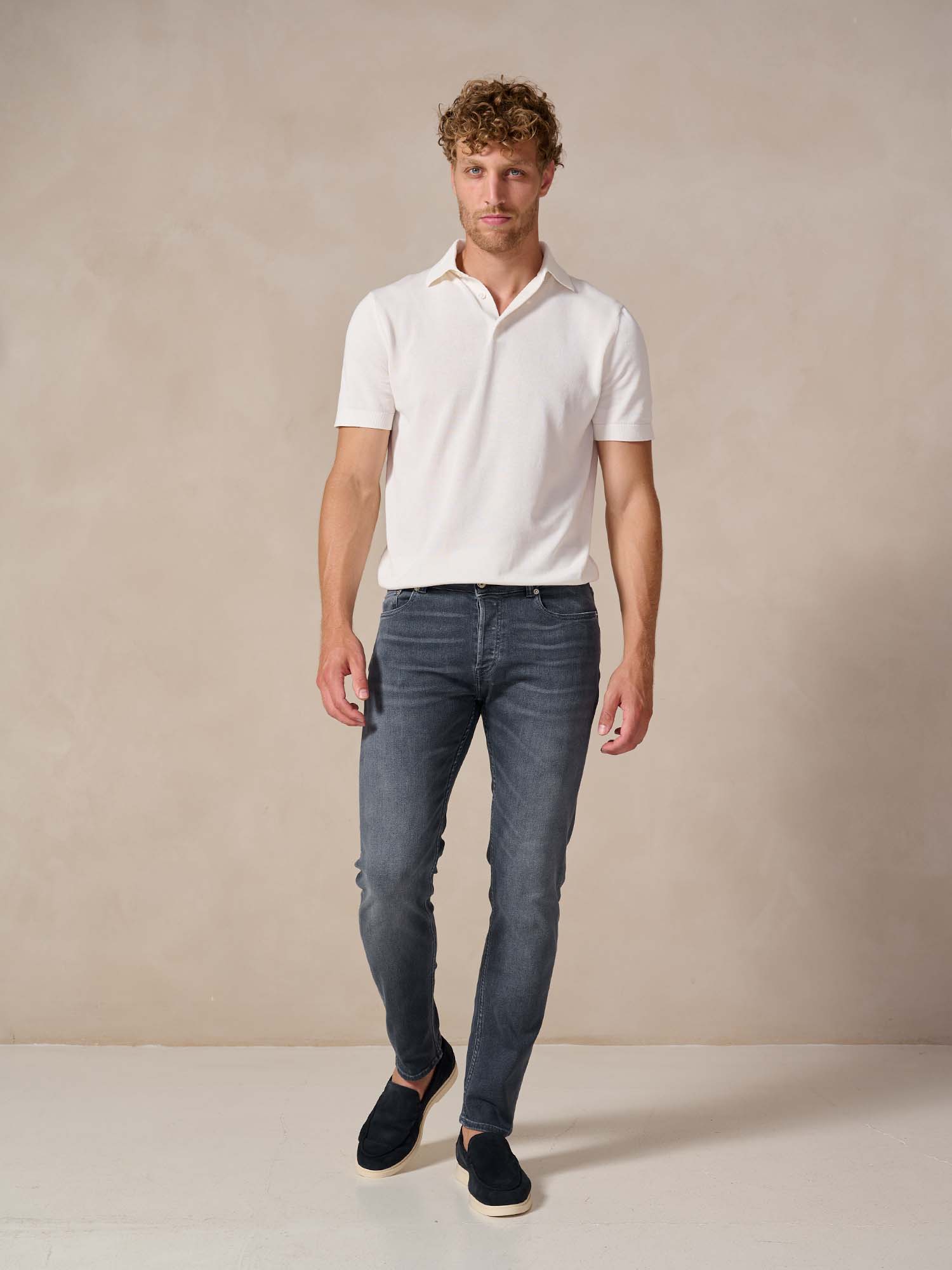 Bukser Jeans | Slim Fit Spijkerbroek | Nino Grey - Bukser Jeans