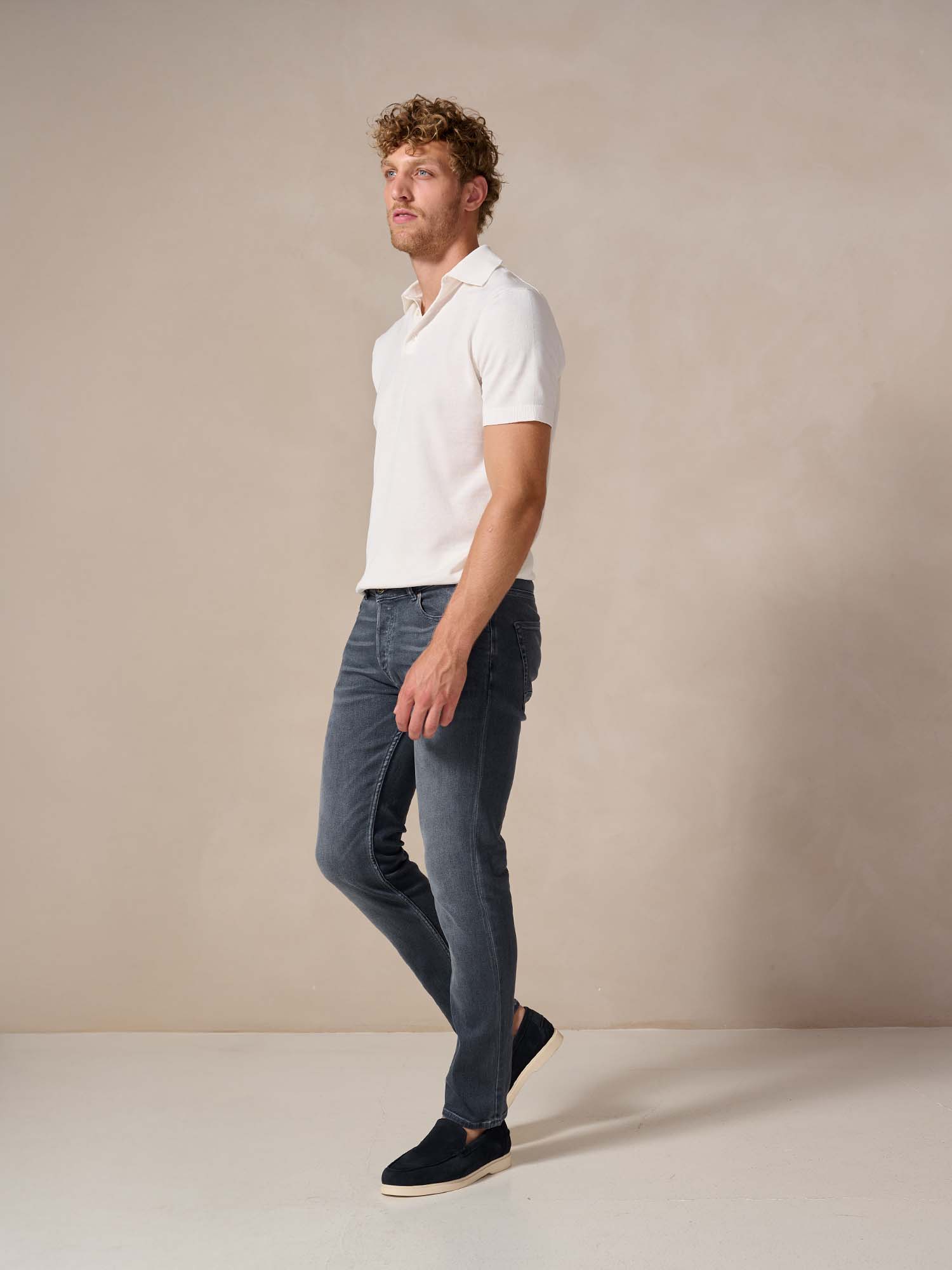 Bukser Jeans | Slim Fit Spijkerbroek | Nino Grey - Bukser Jeans