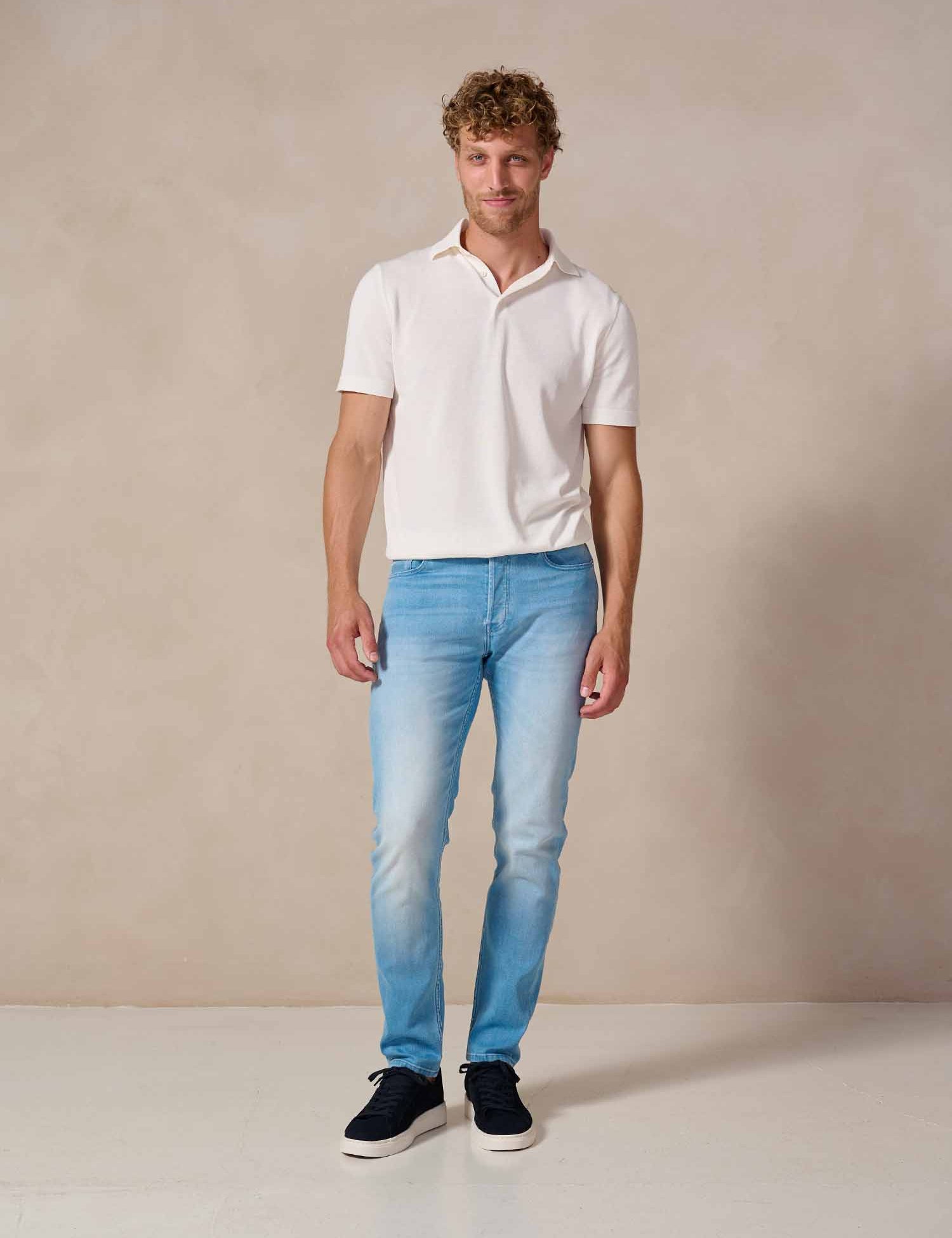Bukser Jeans | Slim Fit Spijkerbroek | Nino Light Blue - Bukser Jeans