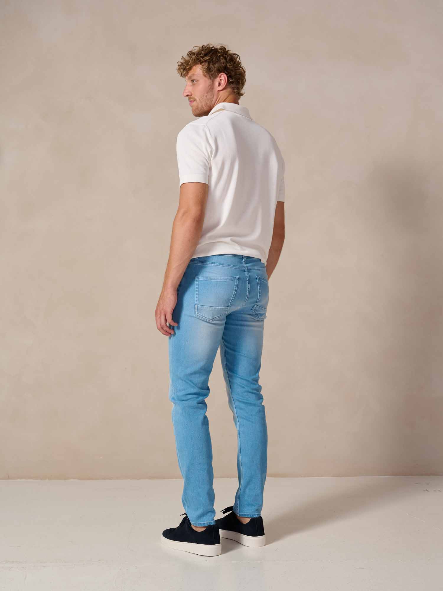 Bukser Jeans | Slim Fit Spijkerbroek | Nino Light Blue - Bukser Jeans