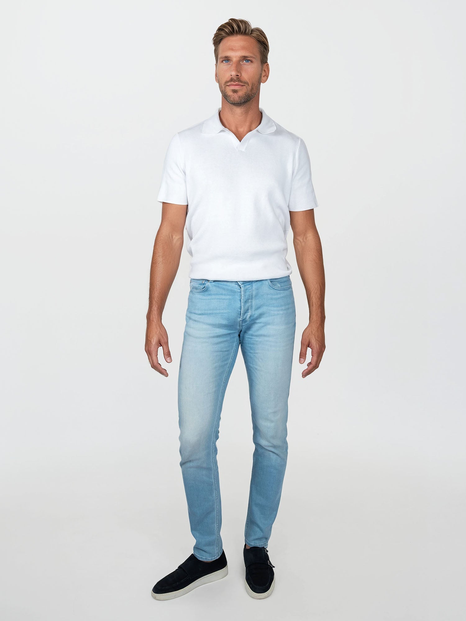 Bukser Jeans | Slim Fit Spijkerbroek | Nino Light Blue - Bukser Jeans