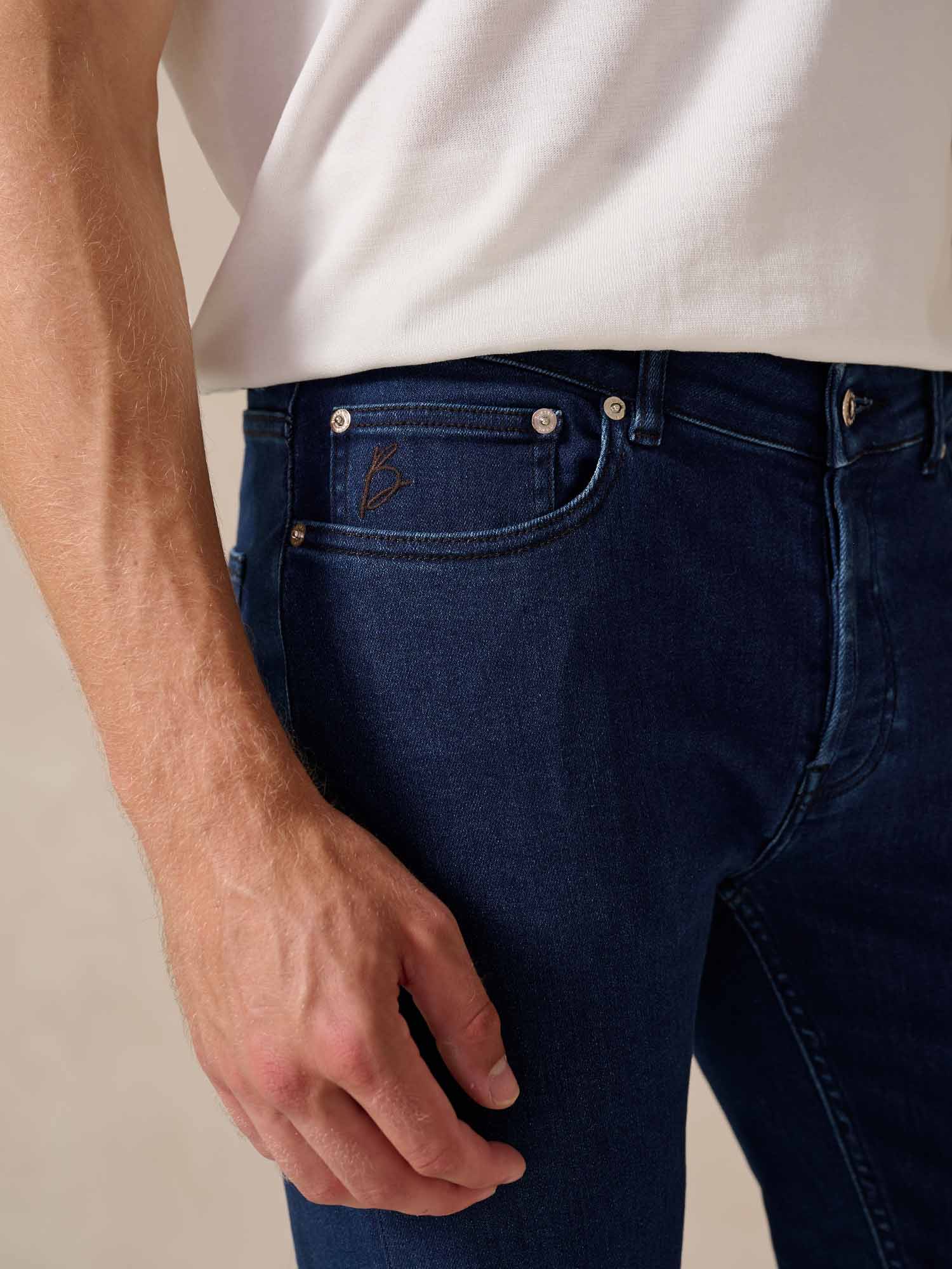 Bukser Jeans | Slim Fit Spijkerbroek | Nino - Morke Indigo - Bukser Jeans