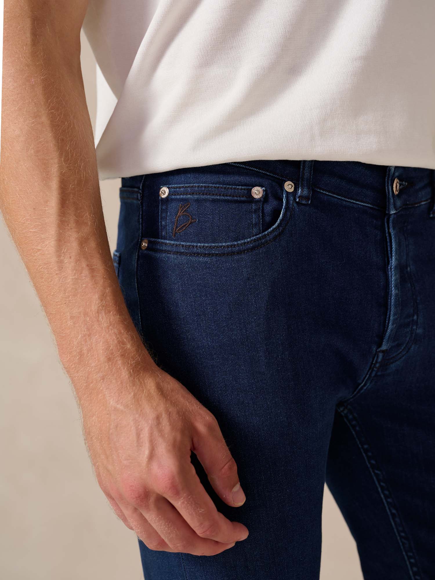 Bukser Jeans | Slim Fit Spijkerbroek | Nino - Morke Indigo - Bukser Jeans