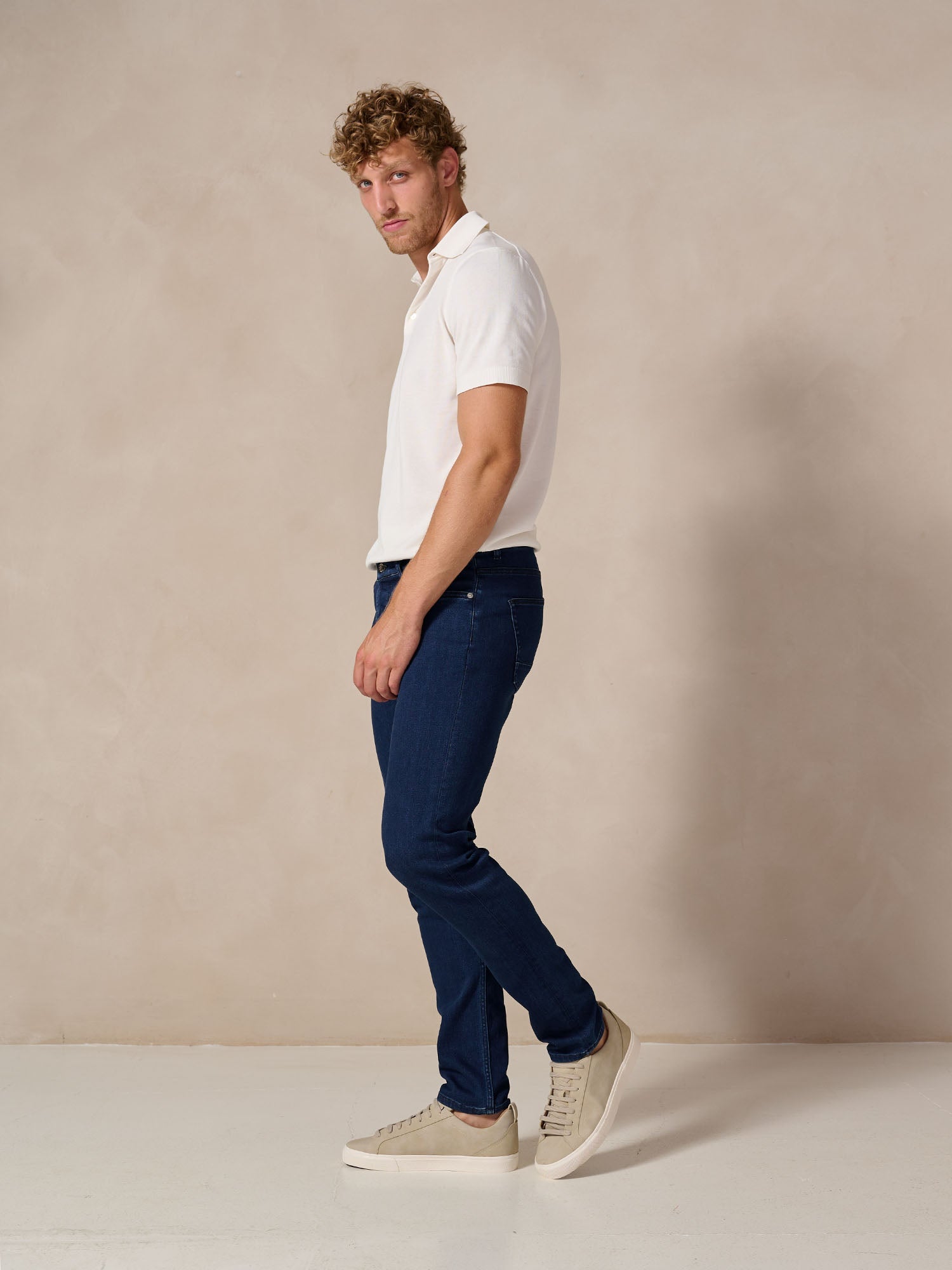 Bukser Jeans | Slim Fit Spijkerbroek | Nino - Morke Indigo - Bukser Jeans