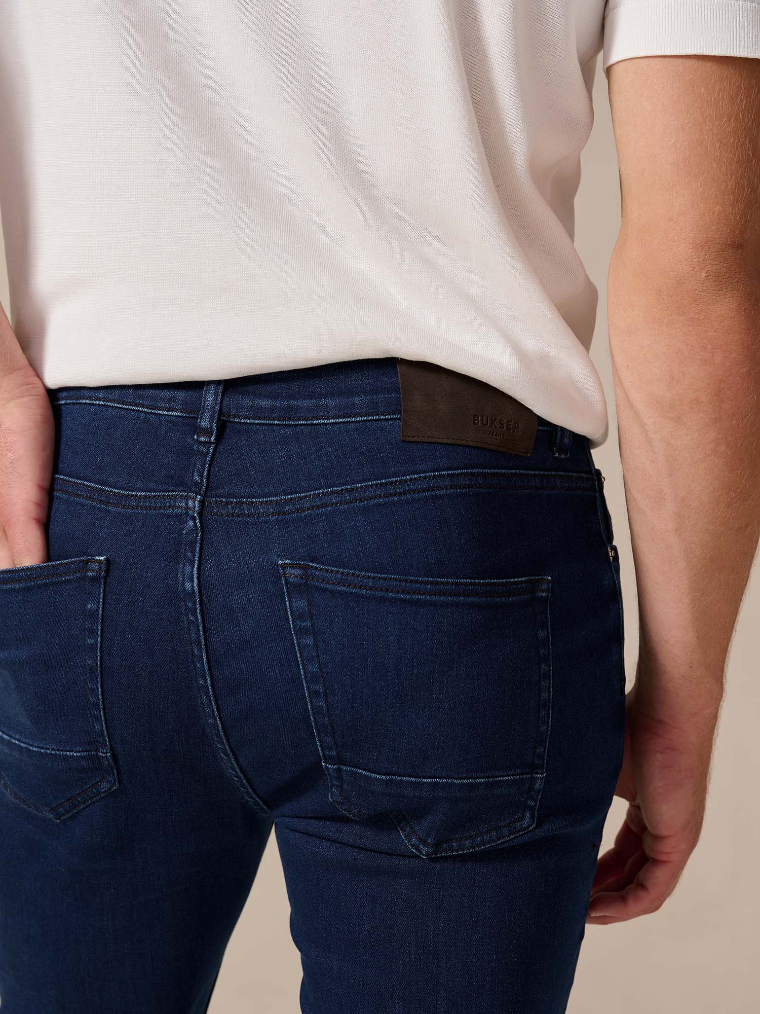 Bukser Jeans | Slim Fit Spijkerbroek | Nino - Morke Indigo - Bukser Jeans