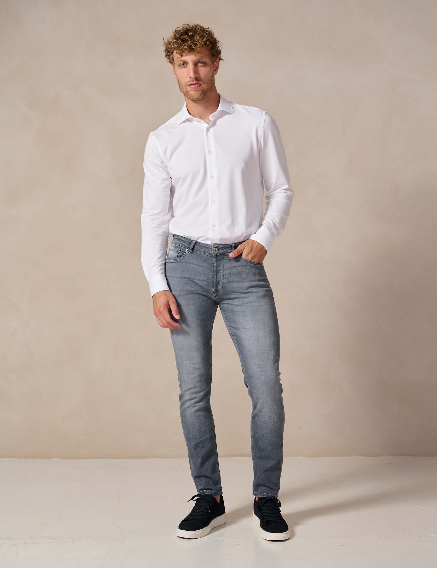 Bukser Jeans | Slim Fit Spijkerbroek | Nino Nordic Mist - Bukser Jeans