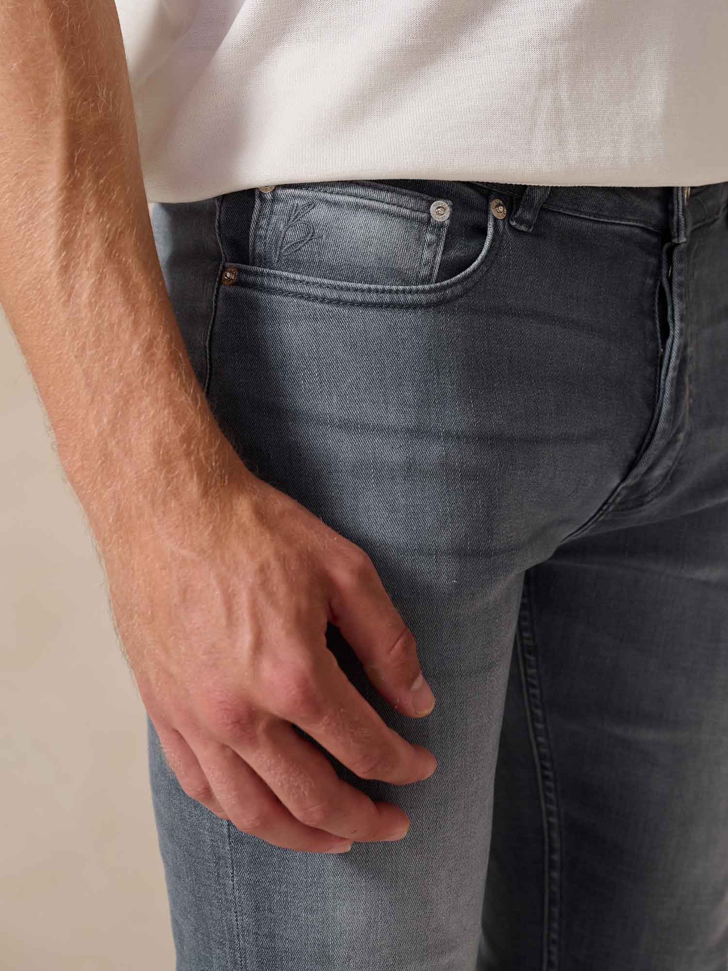 Bukser Jeans | Slim Fit Spijkerbroek | Nino Nordic Mist - Bukser Jeans